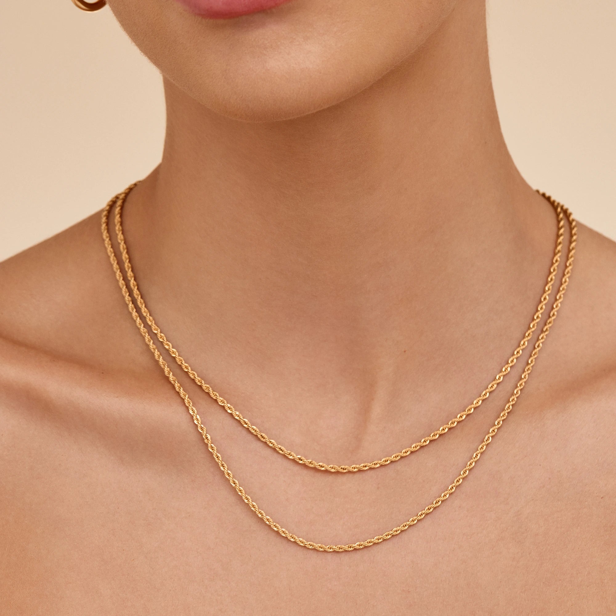 Golden Rope Chain Necklace