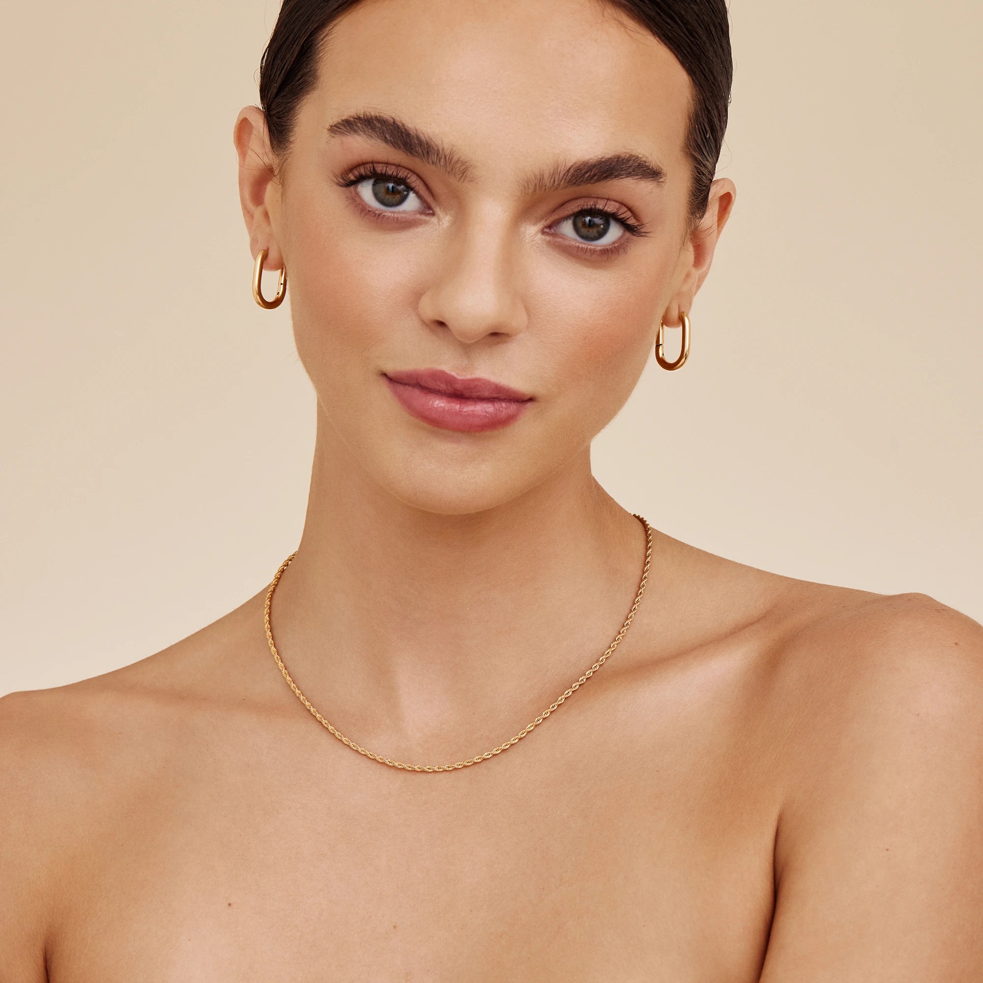 Golden Rope Chain Necklace