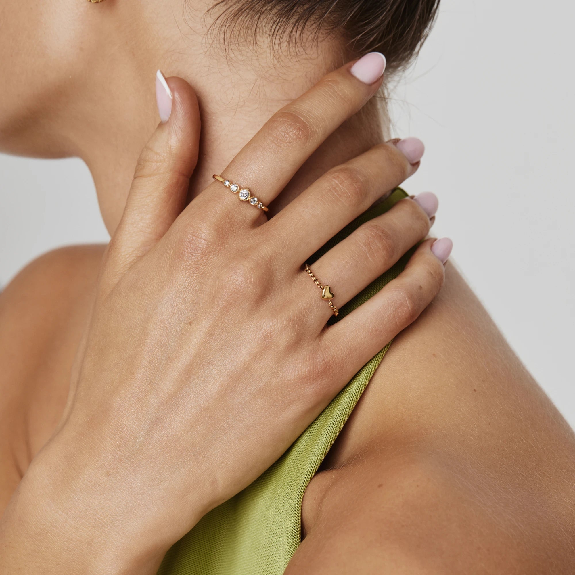 Heart Chain Ring