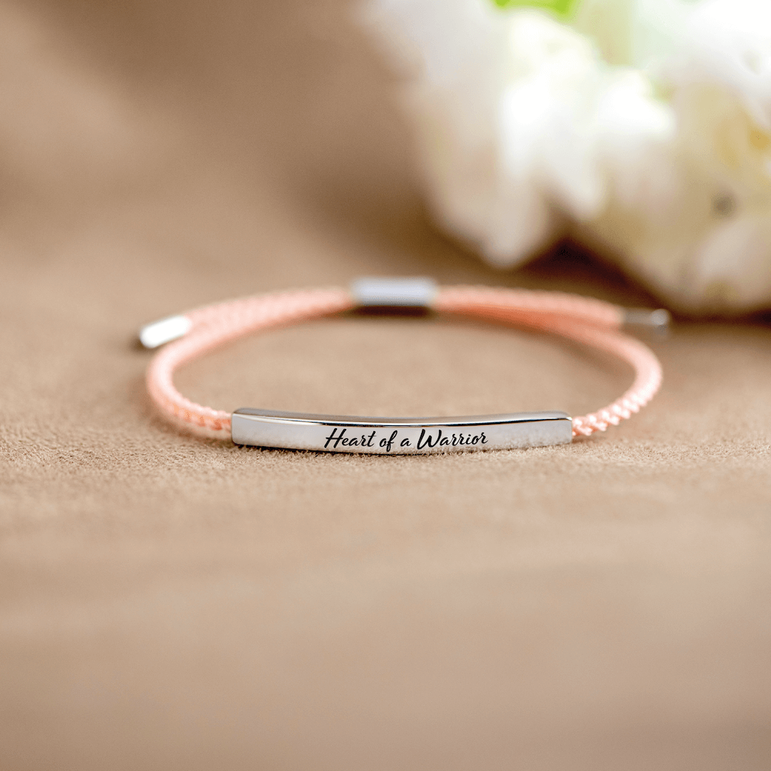 Heart Of A Warrior - Motivational Tube Bracelet