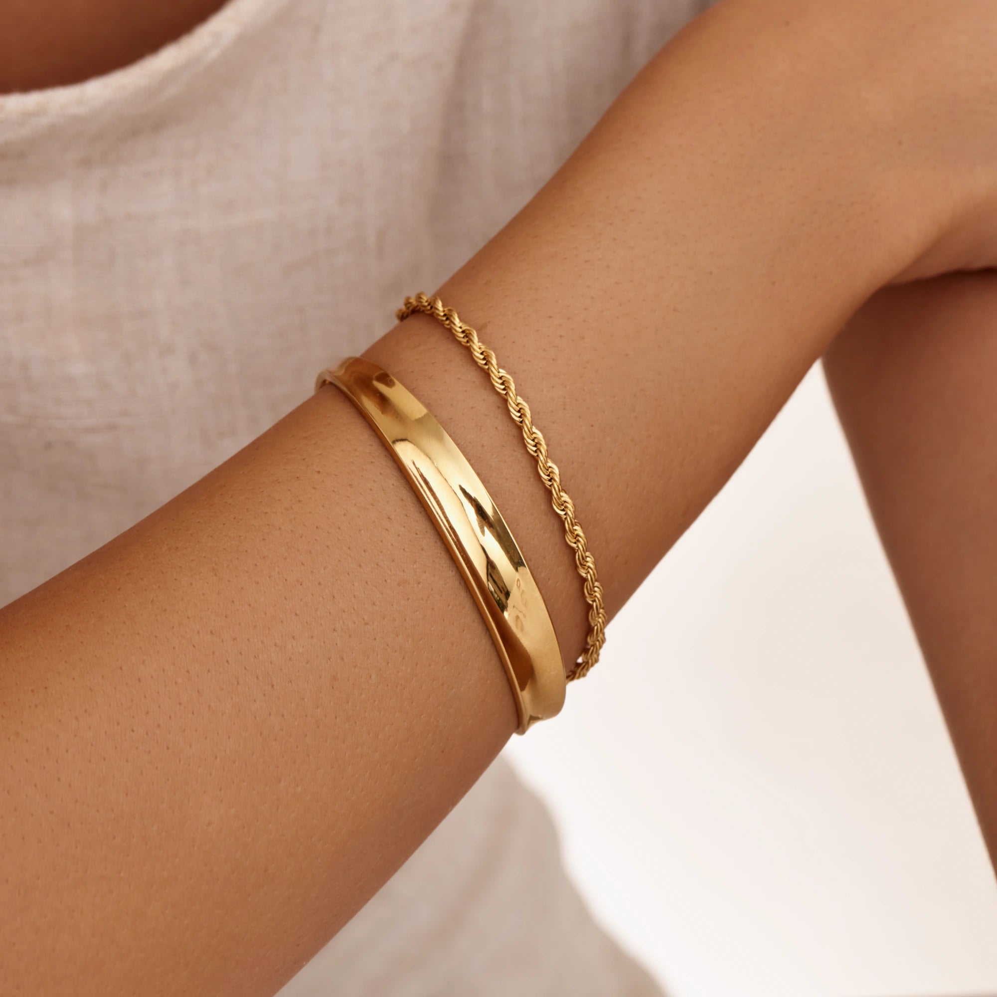 Rainbow Shaped Cuff Bracelet