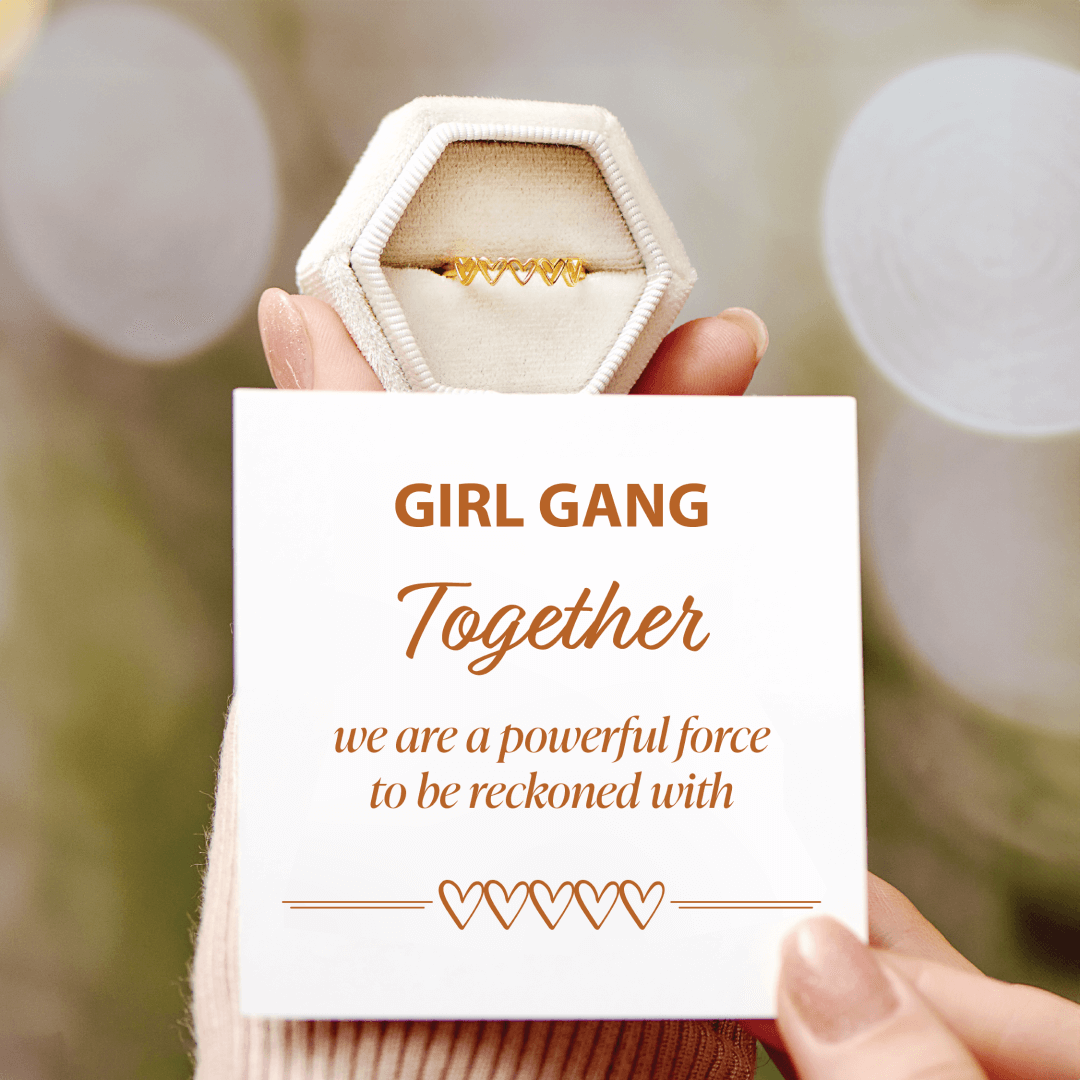 Girl Gang Friendship Hearts Ring