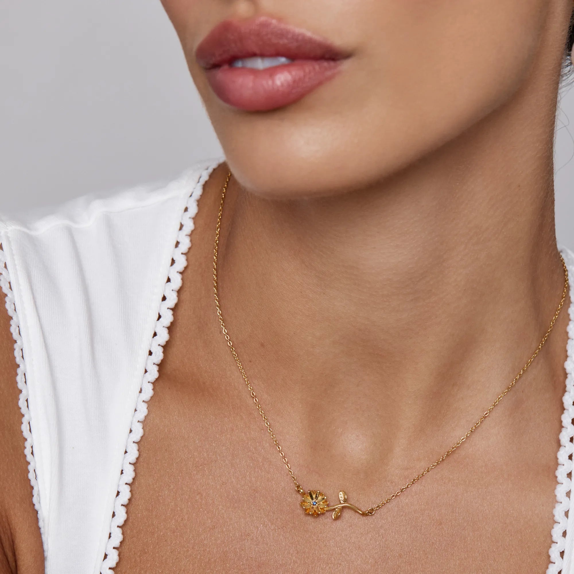 Dainty Birthflower Necklace