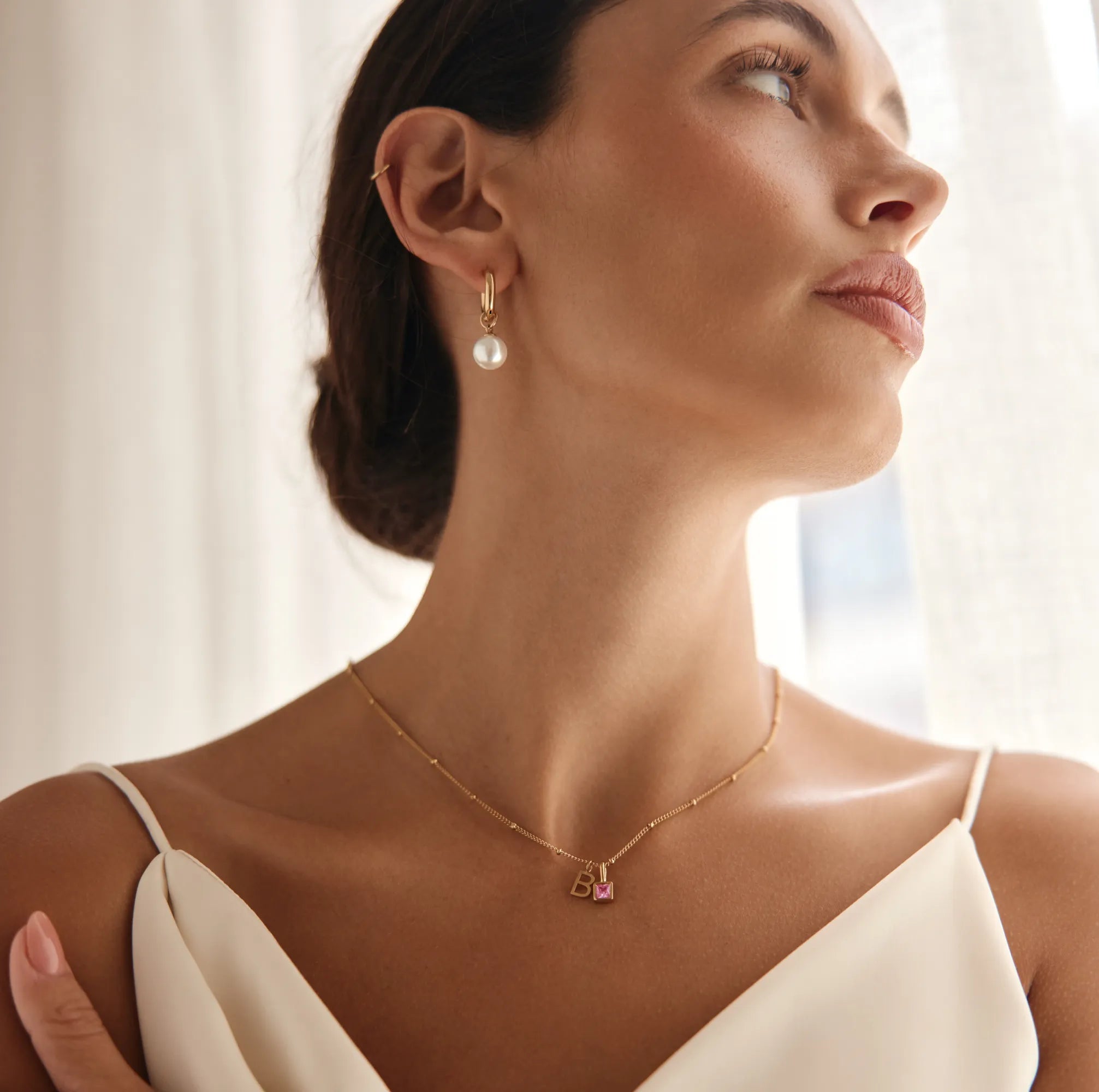 Gem Initial Necklace