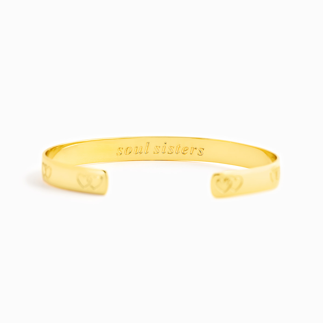 SOUL SISTERS - ENGRAVED CUFF BRACELET