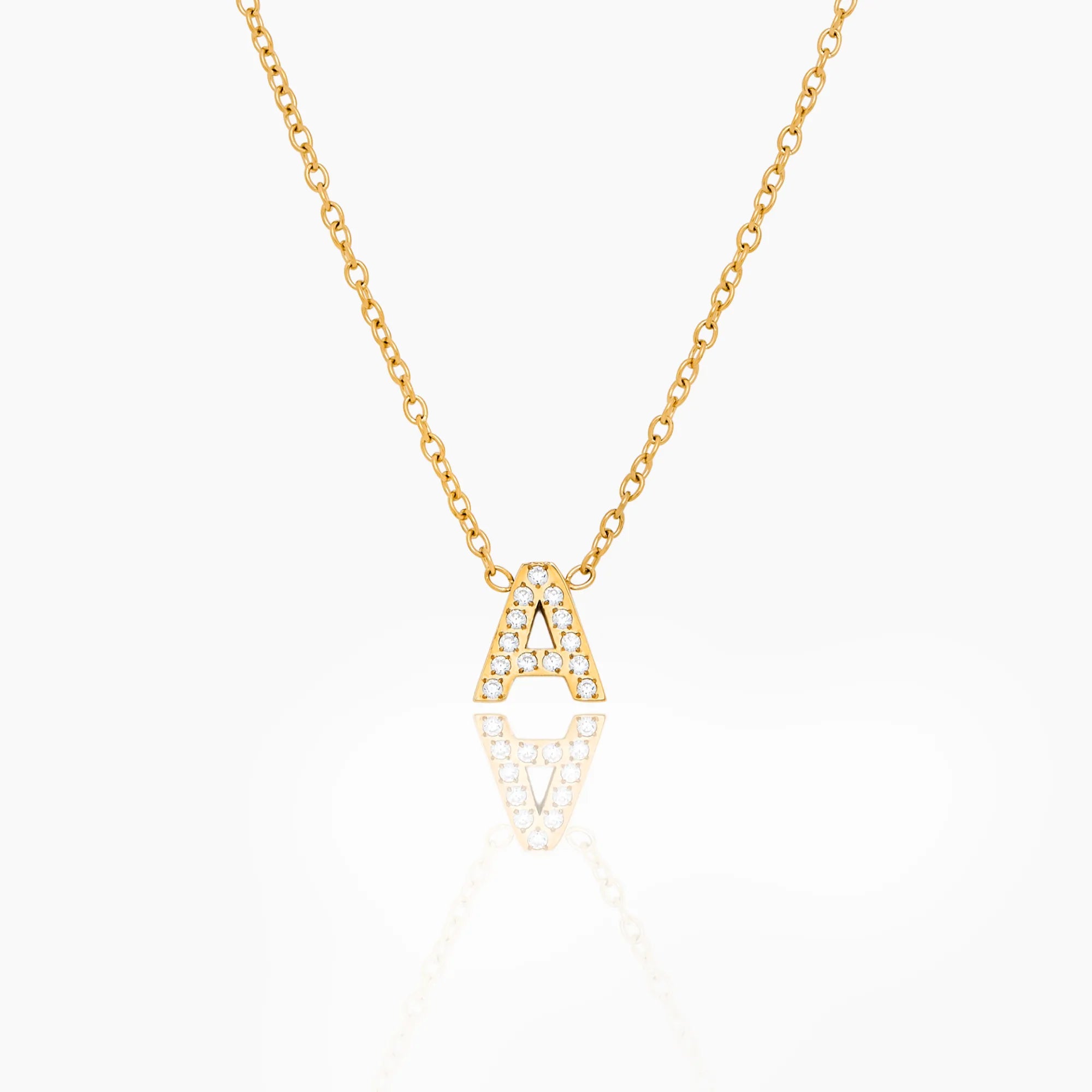 Pavé Initial Necklace