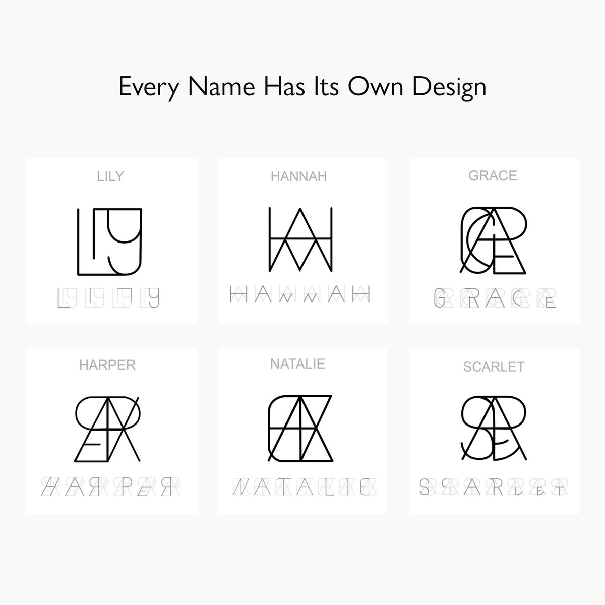 Minimalist Monogram Name Necklace