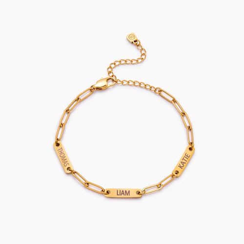 Paperclip Multi-Name Bracelet