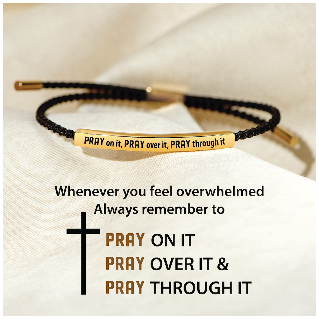 PRAY On It Motivational Tube Bracelet
