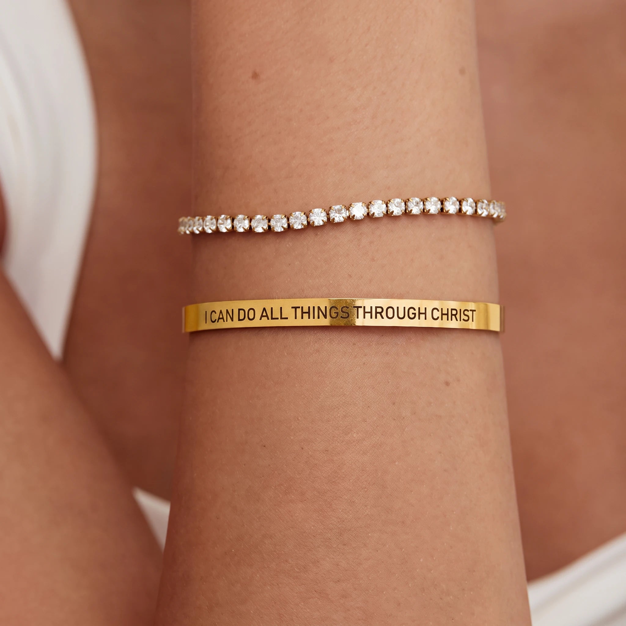 Signature Faith Bar Bracelet