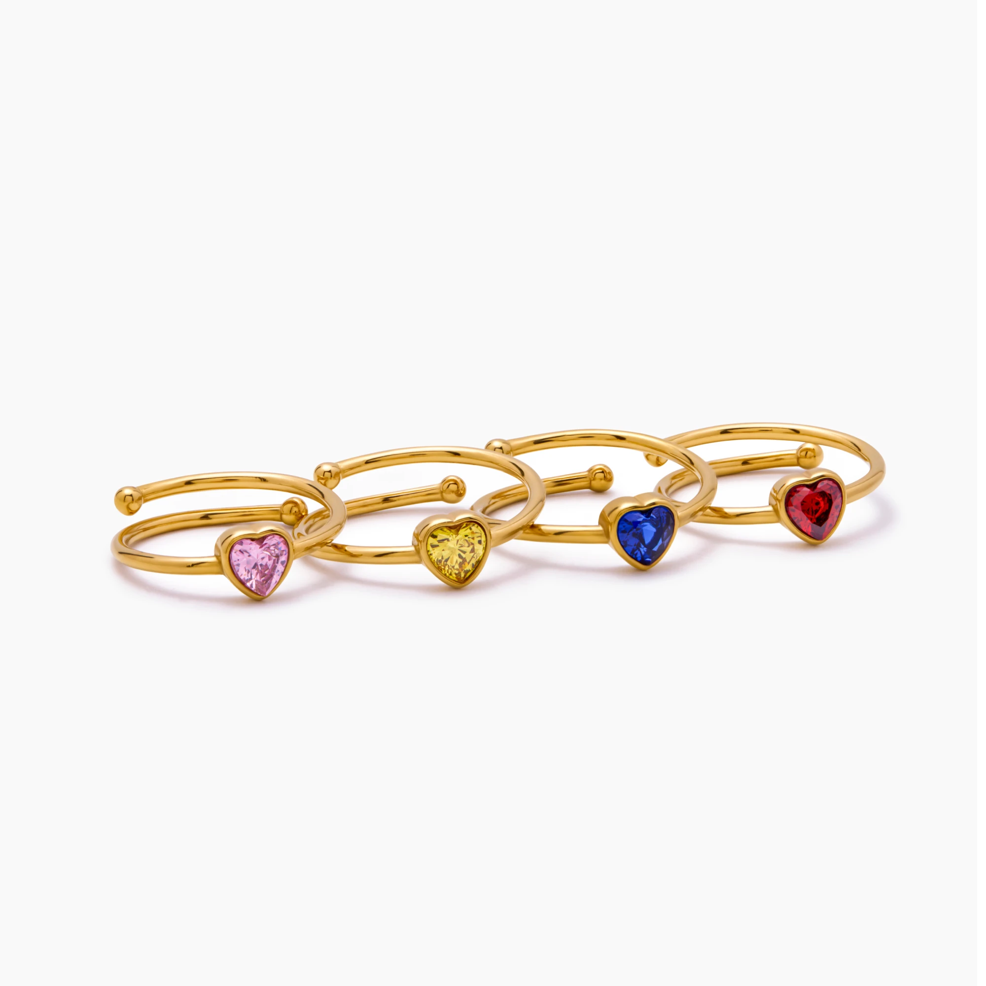 Solo Heart Birthstone Ring