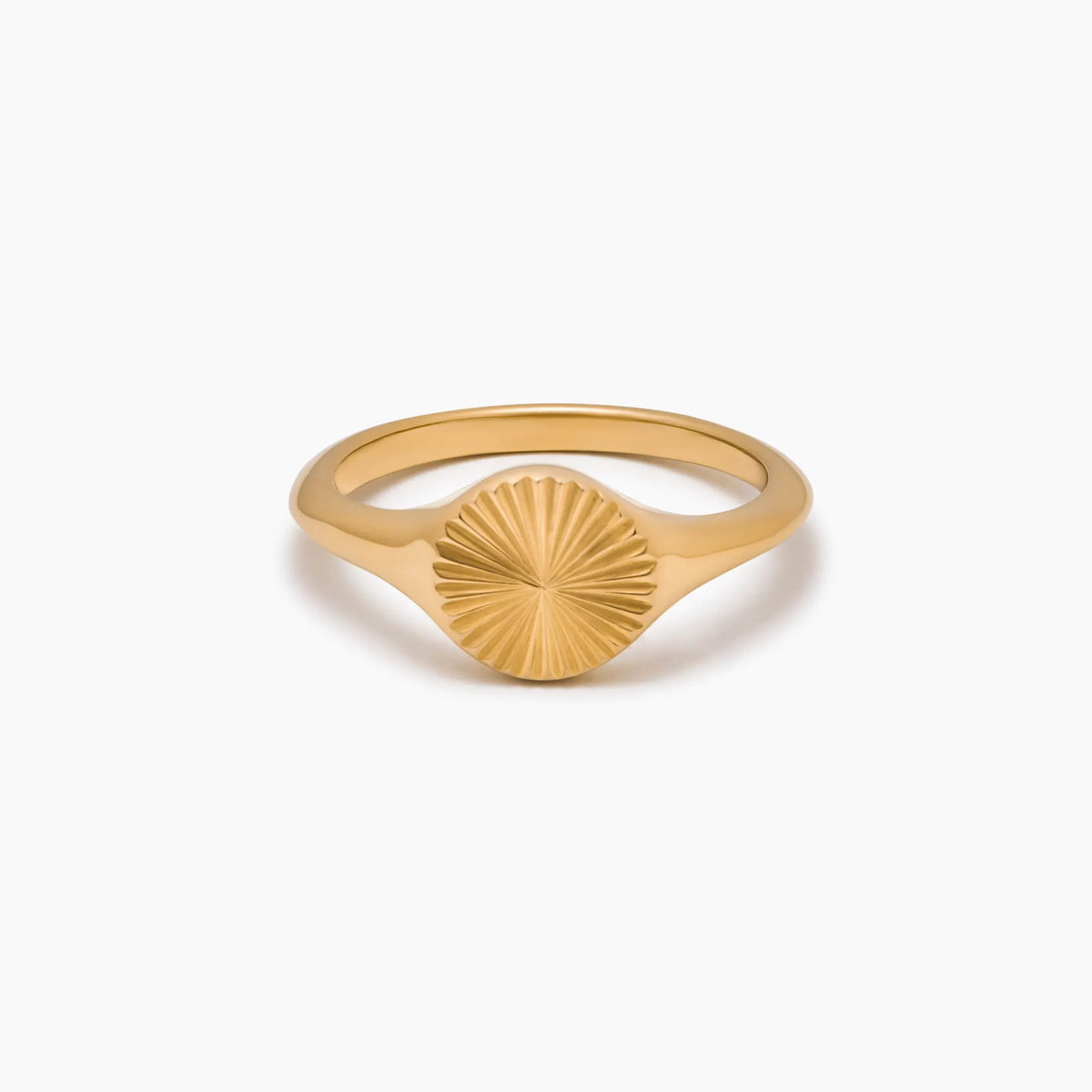 Sunburst Signet Ring