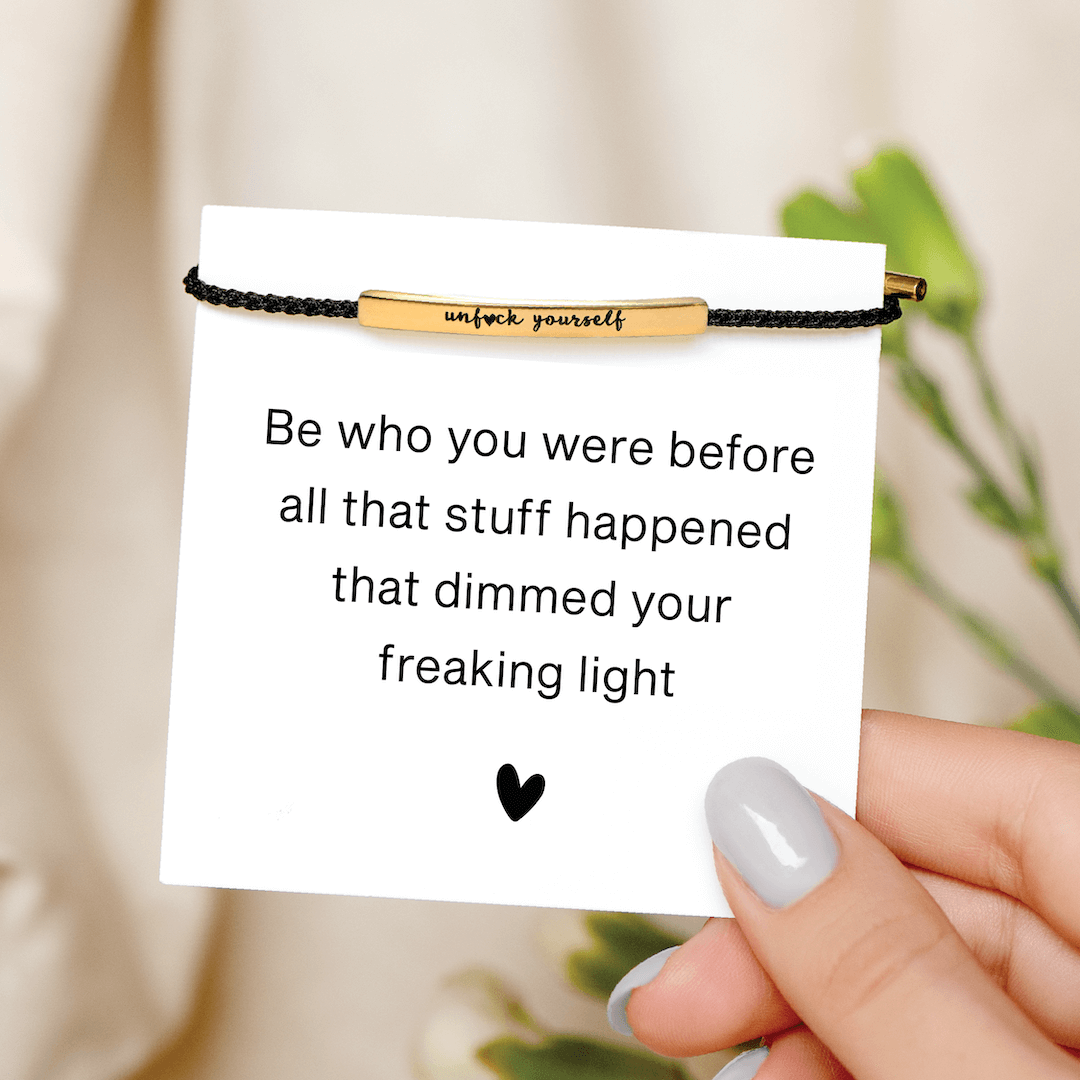 UNF♥CK YOURSELF MOTIVATIONAL TUBE BRACELET
