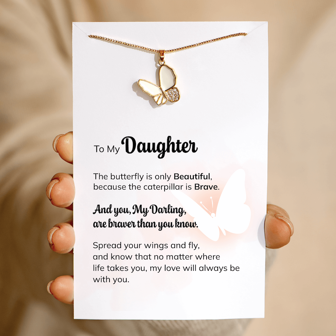 To My Daughter - Butterfly Necklace