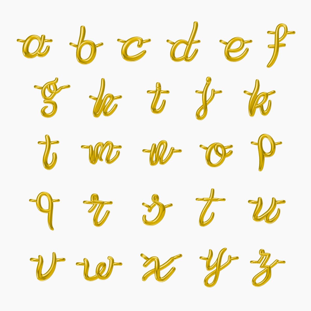 Dainty Cursive Initial Bracelet