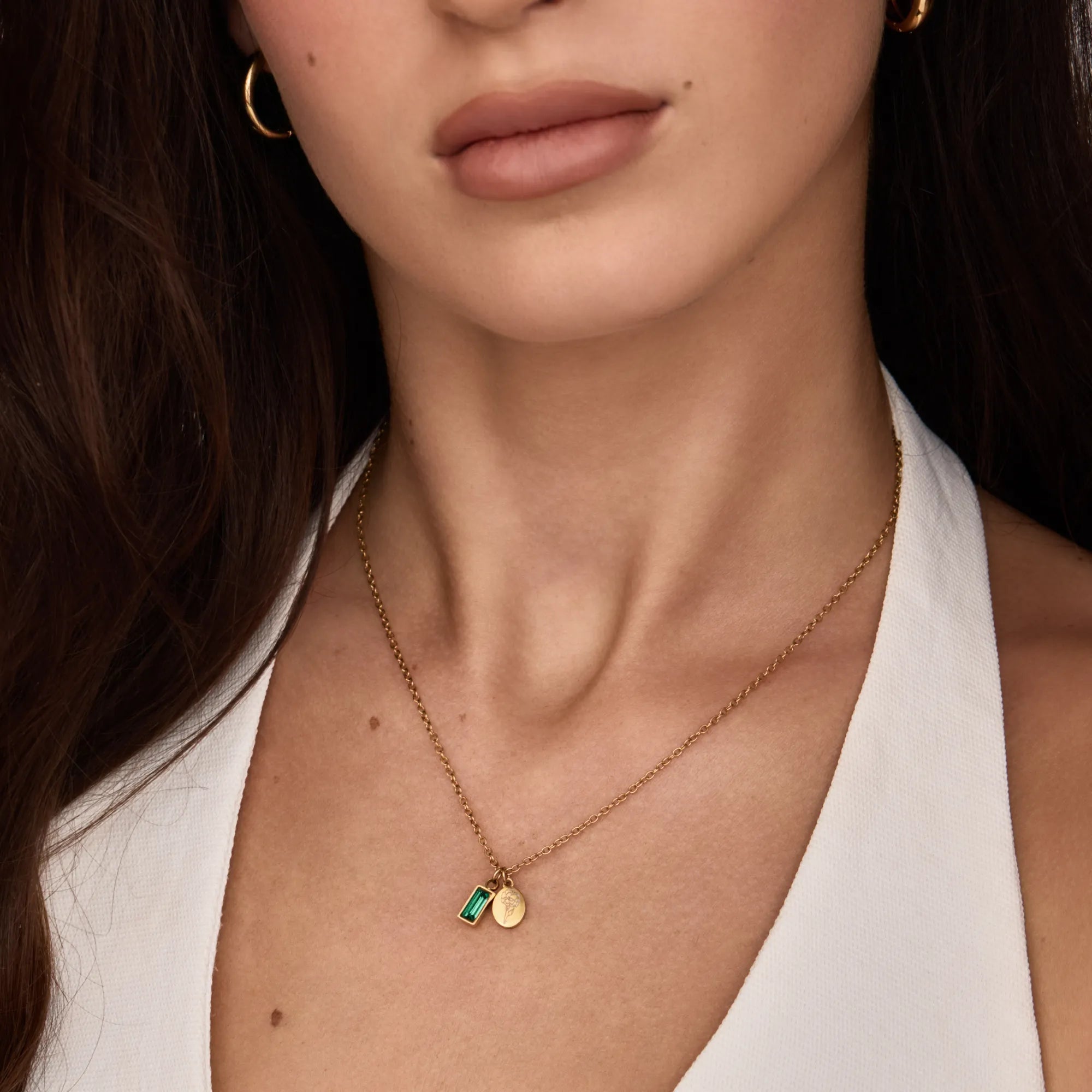 Personalized Bloom & Birthstone Necklace