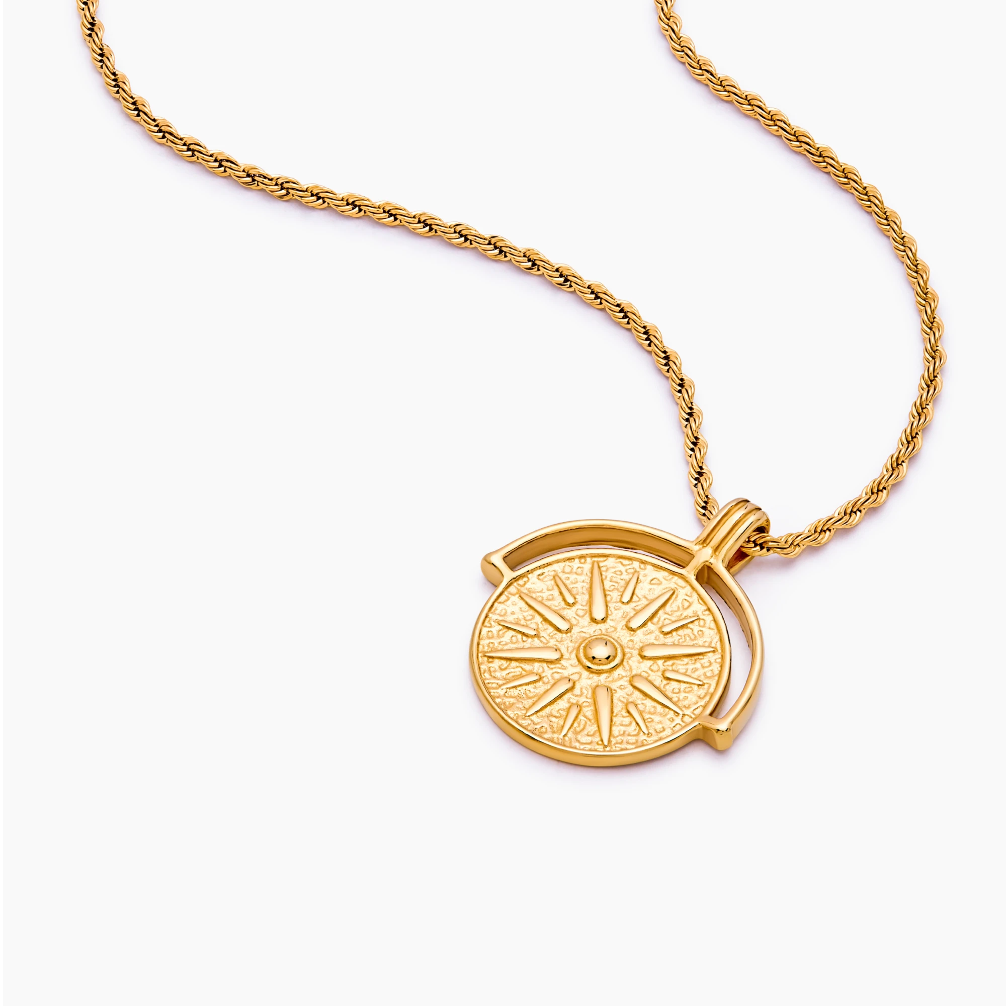 Compass Medallion Necklace