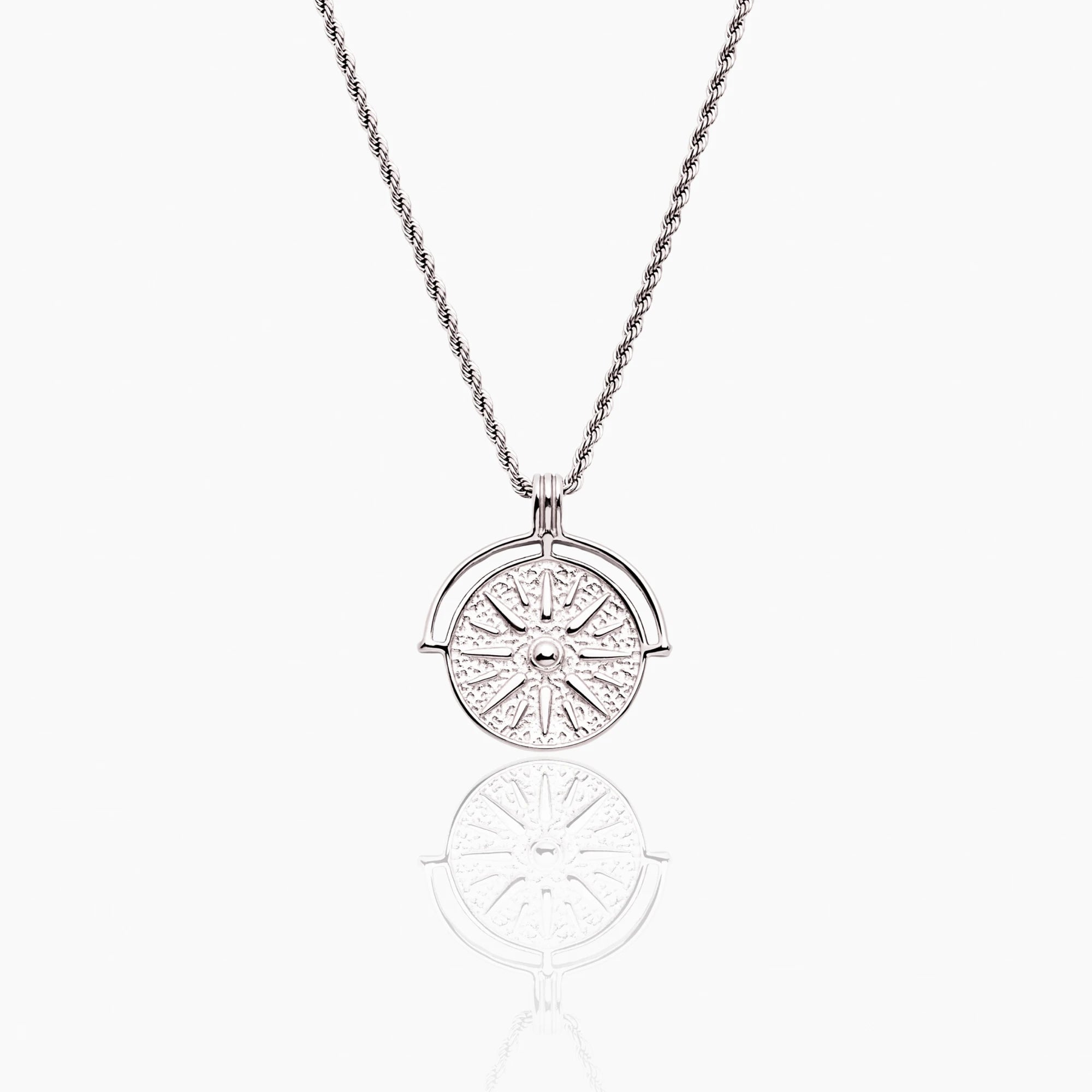 Compass Medallion Necklace