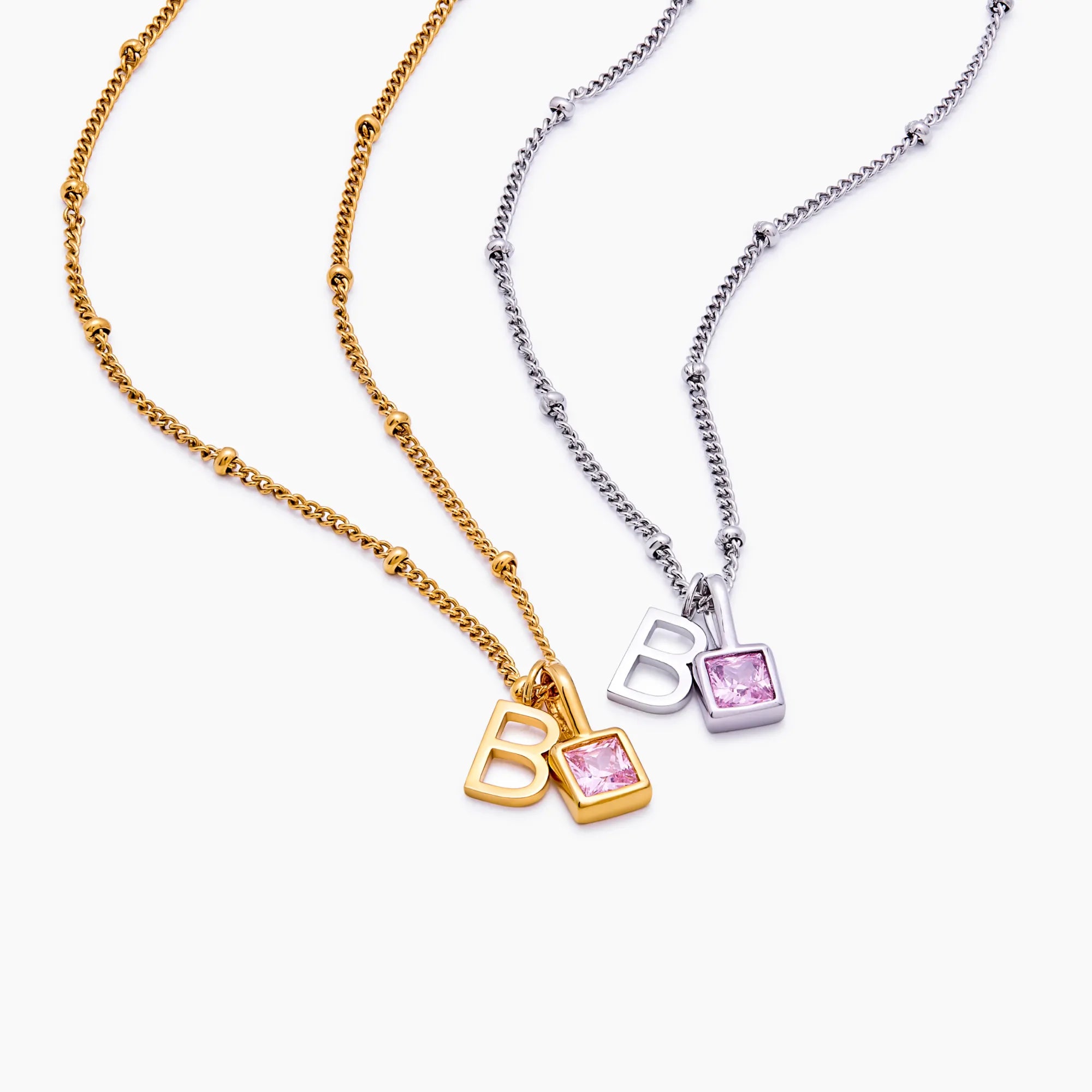 Gem Initial Necklace