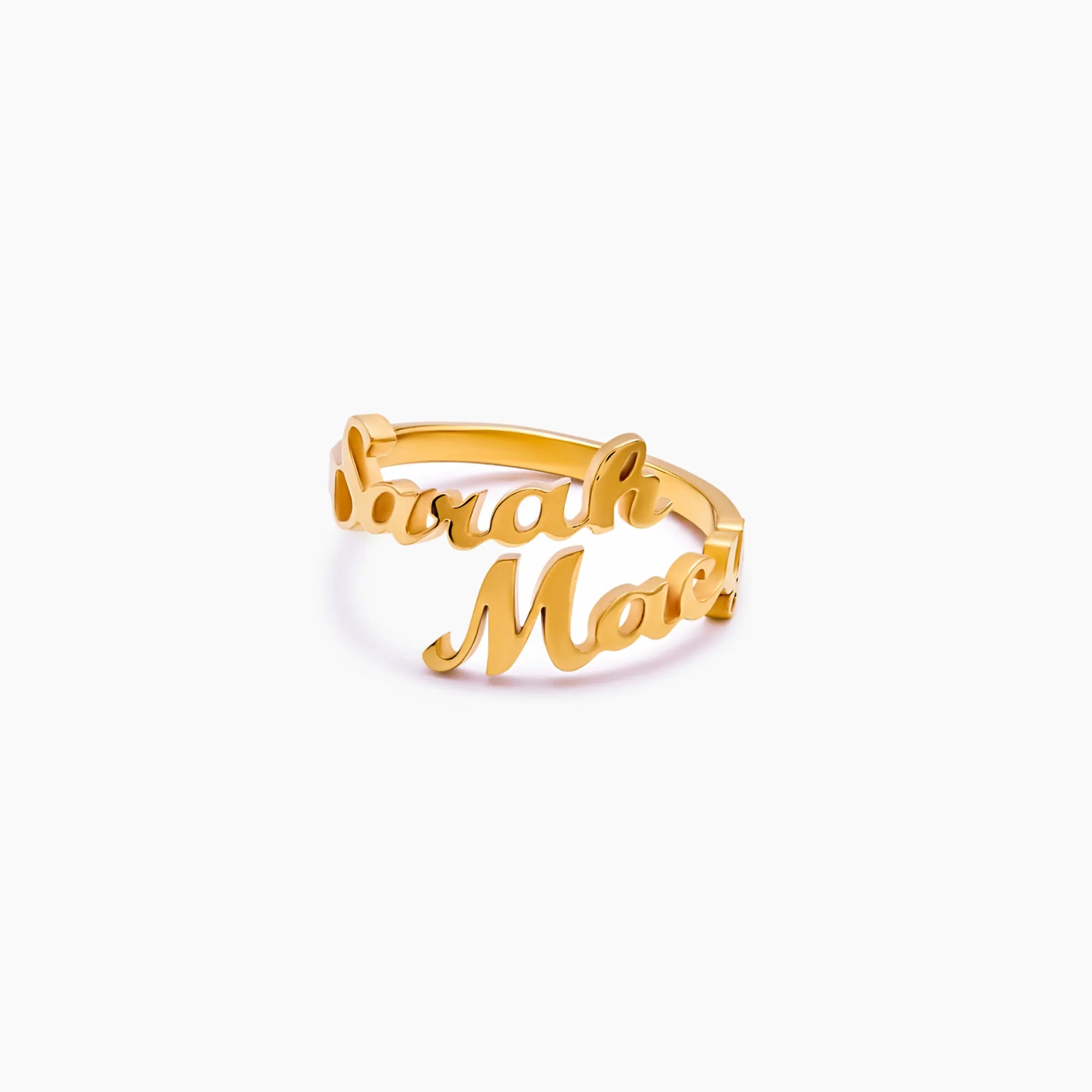 Duo Custom Name Ring