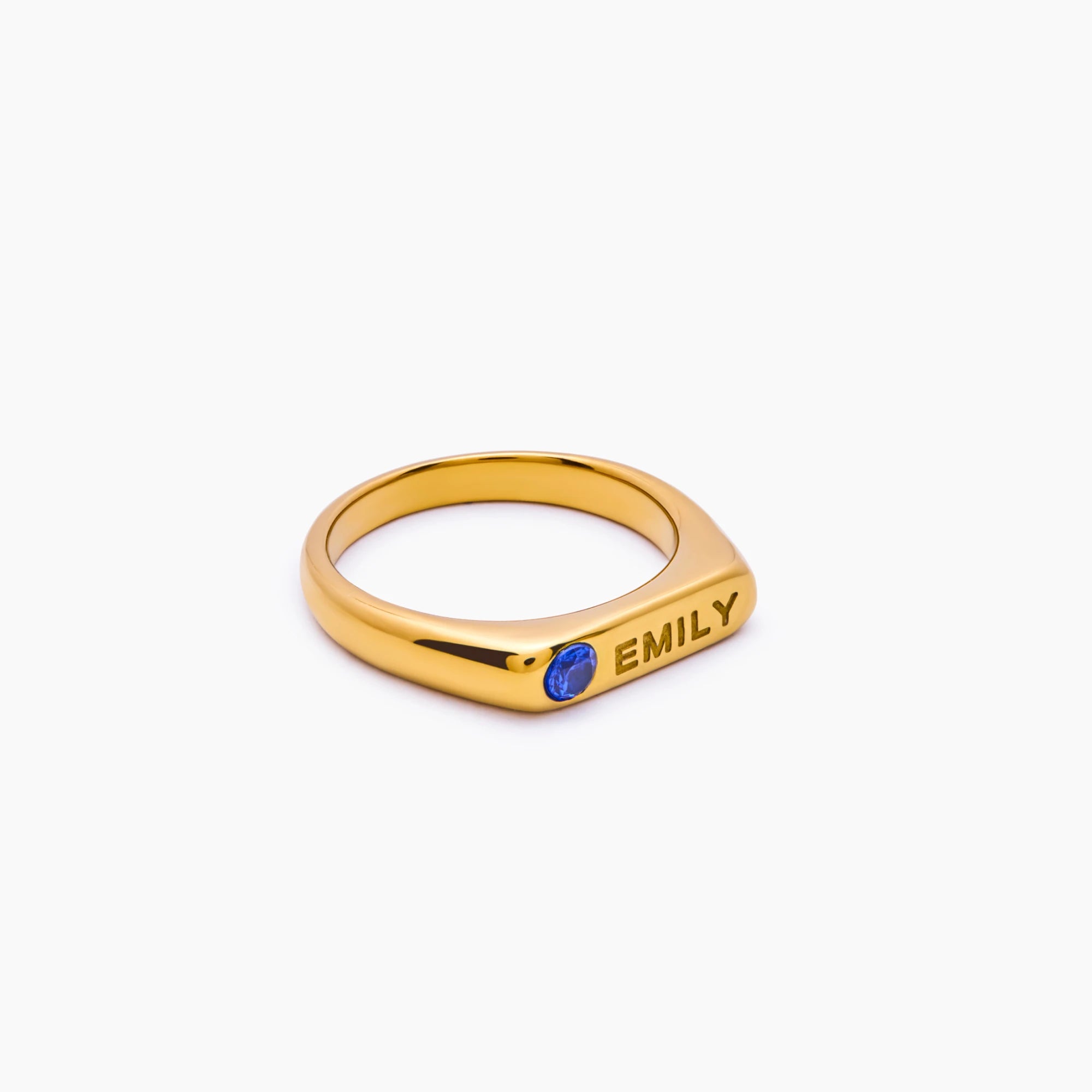 Birthstone Name Ring