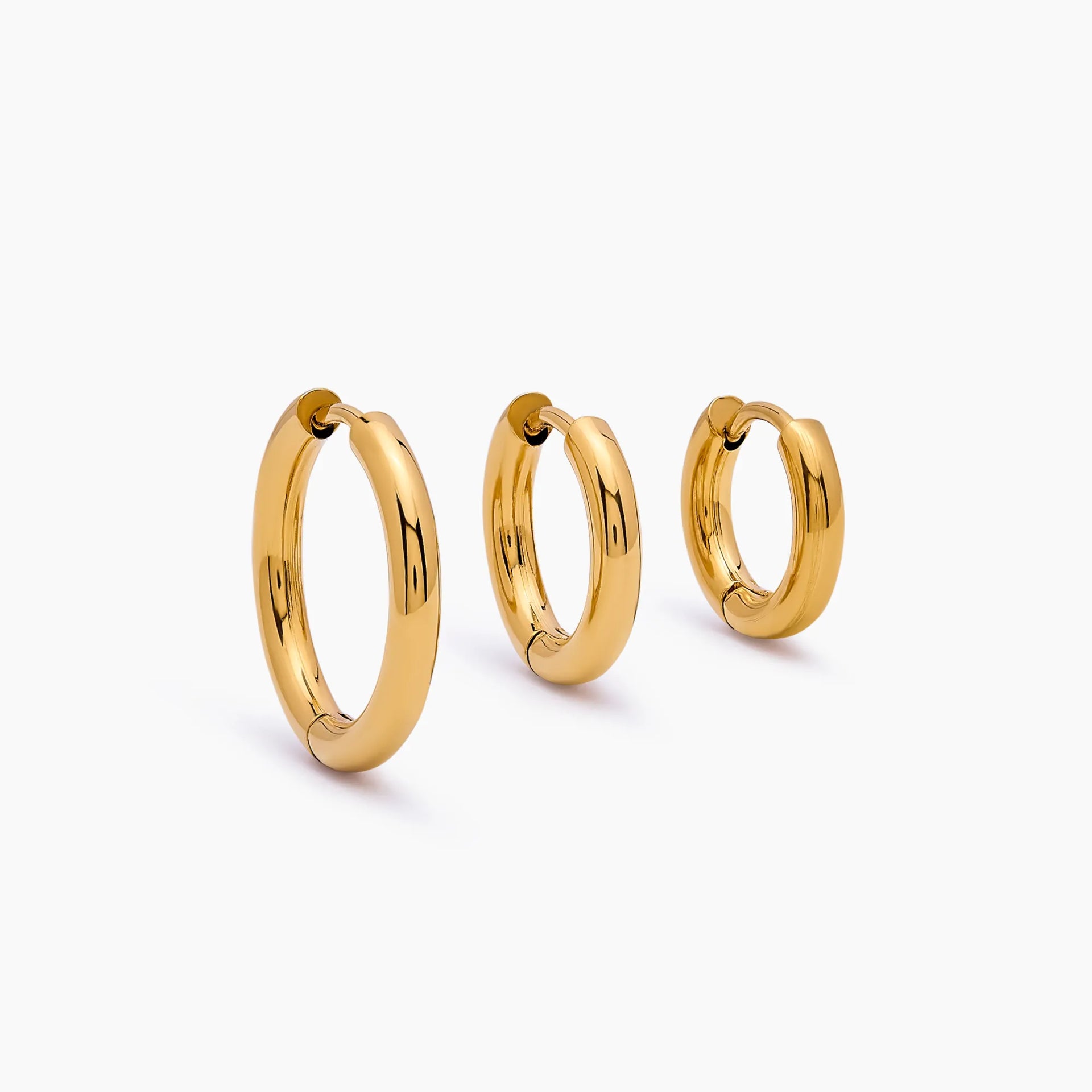 アクセサリー Daughters Jewelry Pill hoop Gold Essential Gold Hoop Earring Set | Olivia Jewelry
