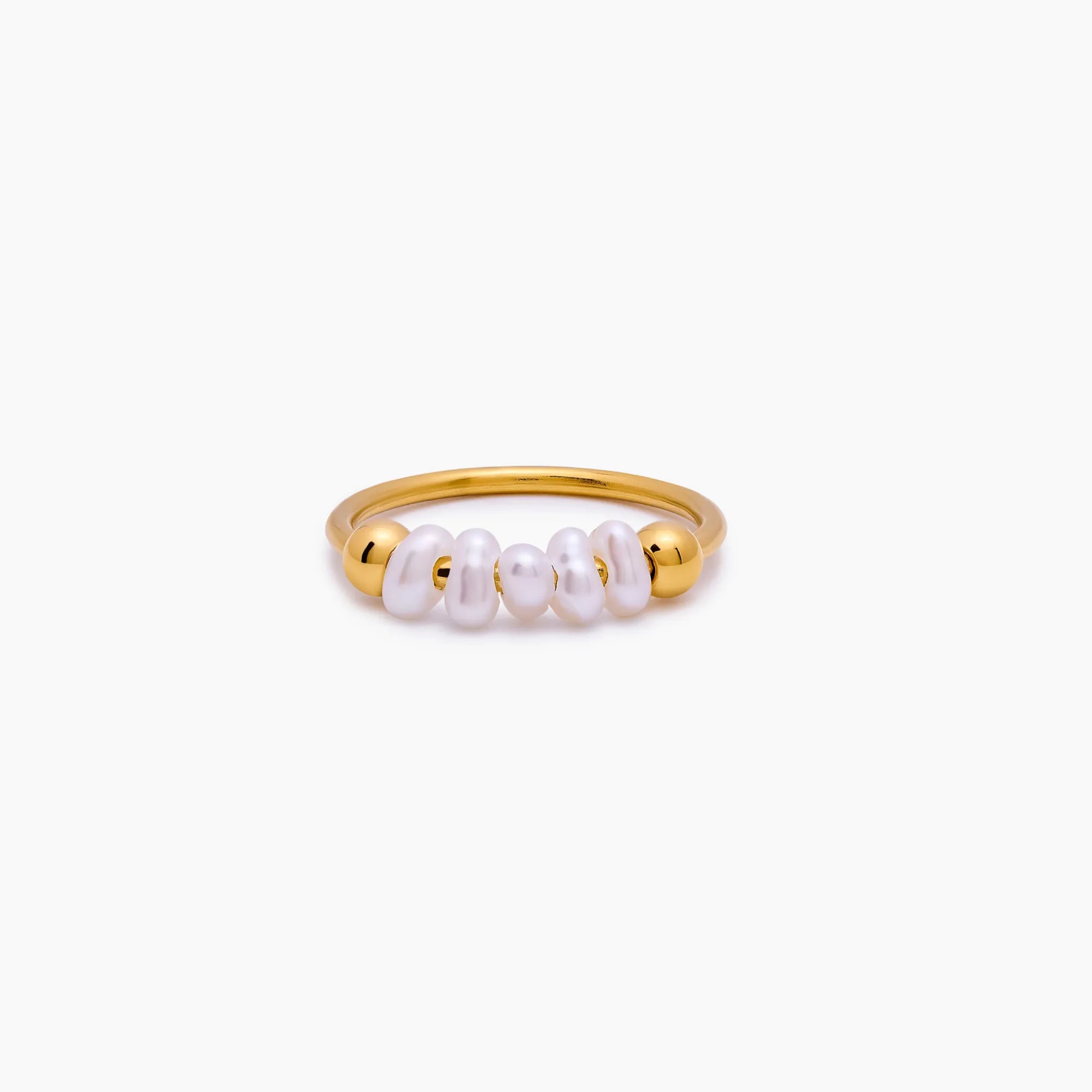 Mini Pearl Row Ring