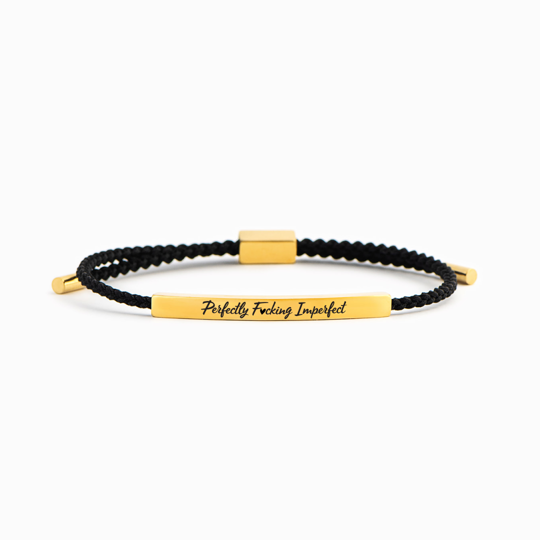 Perfectly F♡cking Imperfect - Motivational Tube Bracelet