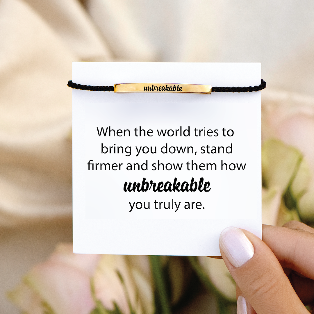 Unbreakable - Motivational Tube Bracelet