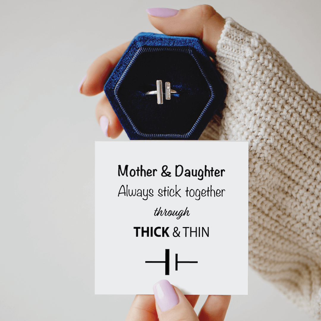 Mother & Daughter - Thick & Thin Ring