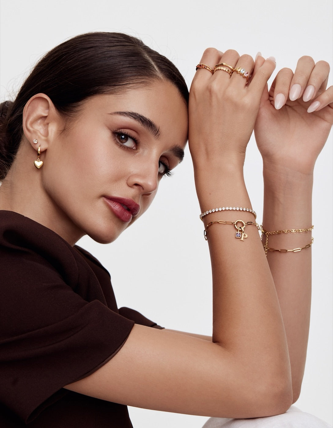 Layered Olivia Jewelry pieces worn together