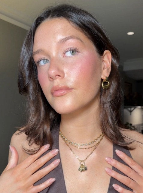 Olivia Jewelry worn by a customer